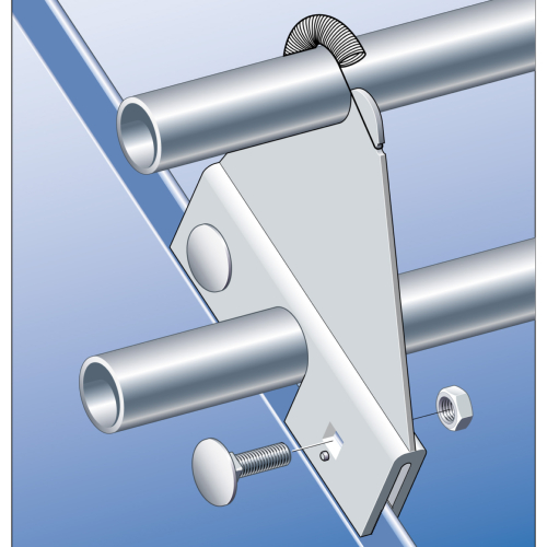 Aluminium Double Snow Guard Clamp (25nr)