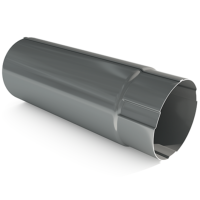 GreenLine® RWS Metallic Dark Silver Round Rainwater Pipe