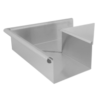 Stainless Square Gutter External Corner