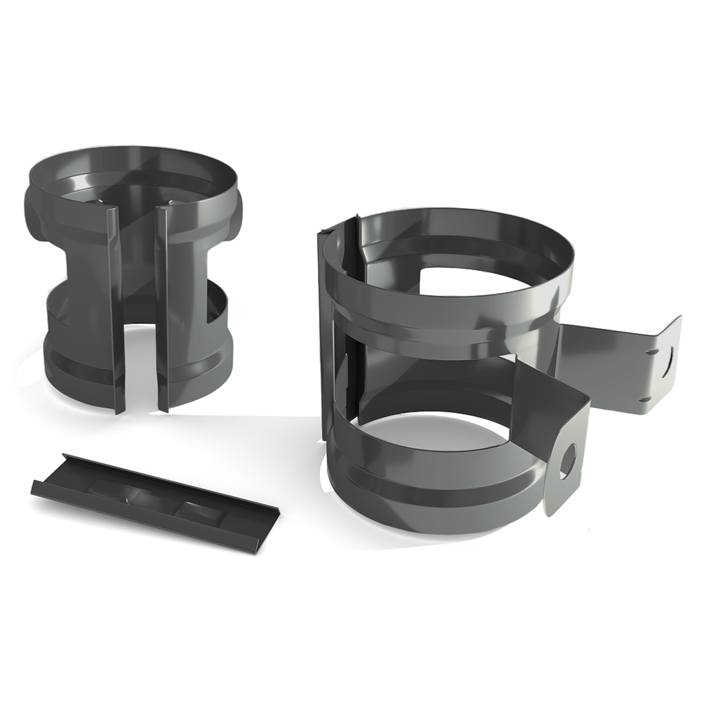 Greenline Round Pipe Bracket Mountain Grey Zoom 