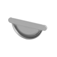 Zinc Half Round Gutter Stop End