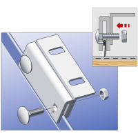 Aluminium Standing Seam Clamp (10nr) 25mm