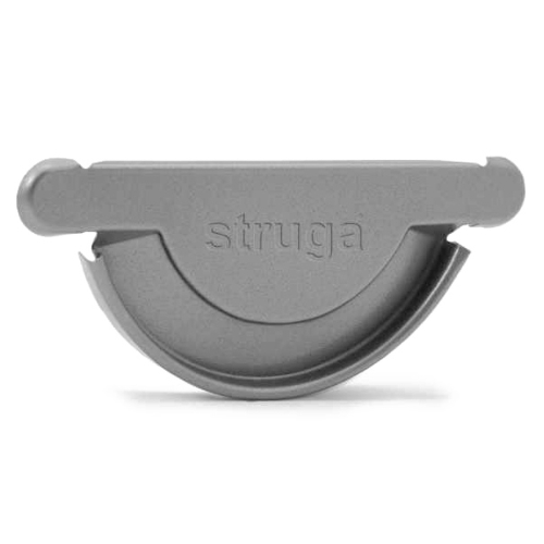 Struga Anthracite Half Round Gutter Stop End