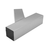 Zinc Pipe Y-Branch - Square