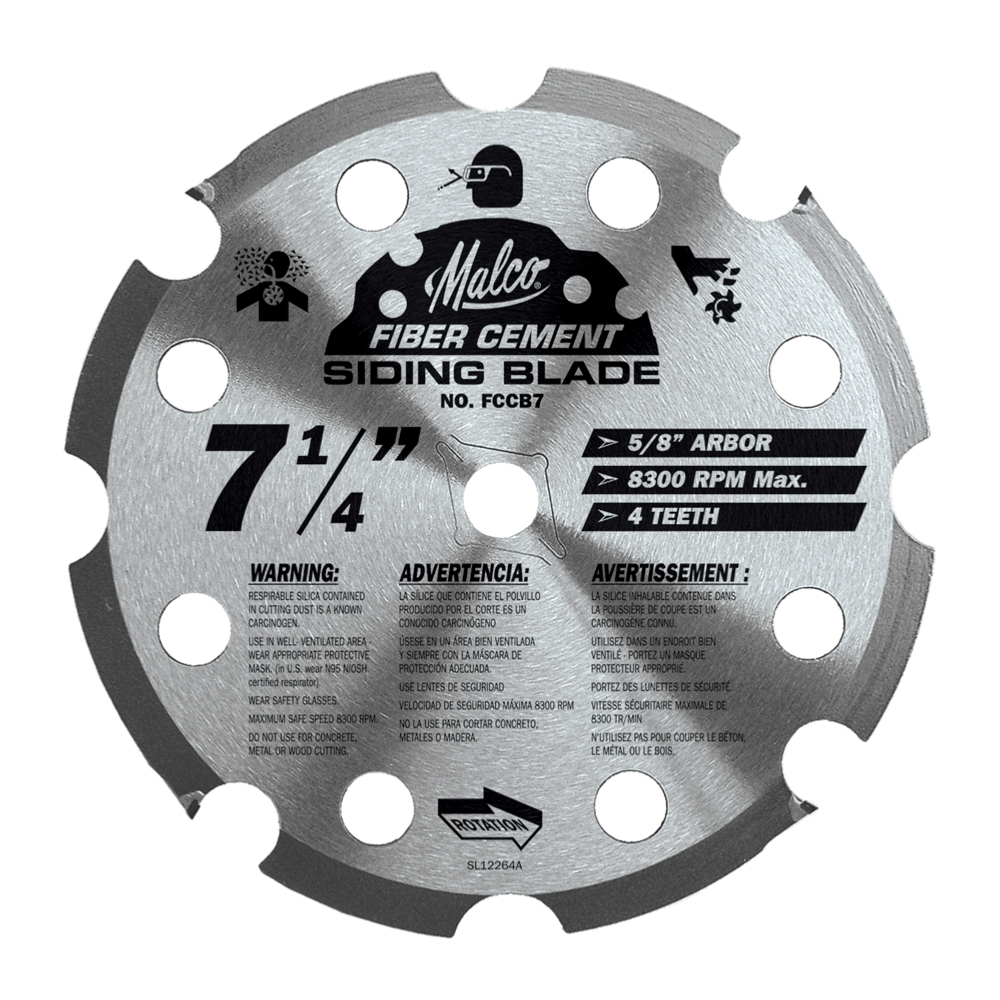 Malco FCCB7 Fibre Cement Circular Saw Blade