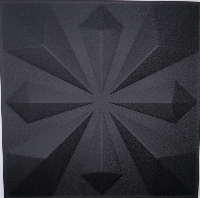 3D Tile Diamond Flower Pattern (11nr)